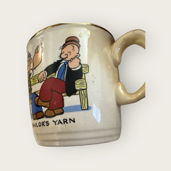 RARE Vintage Collectors Memorabilia Popeye & Wimpy “A Sailor Yarn” Mug! -England - Picture 3 of 9